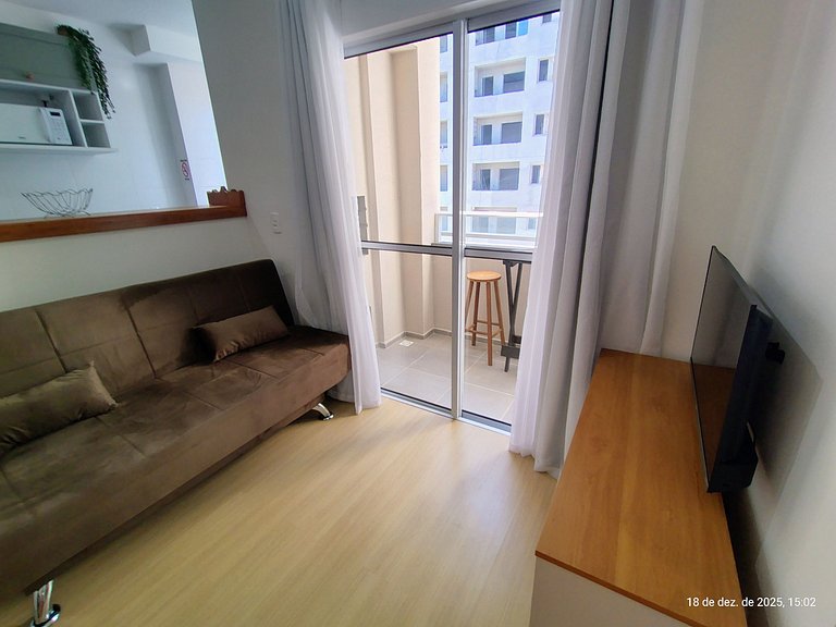 Apto c/ Churrasqueira a 750 m da Praia CIB1104