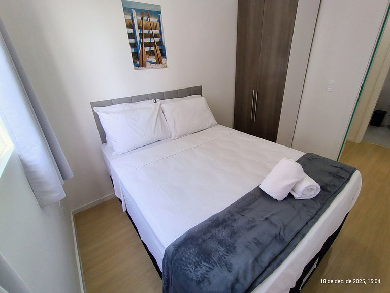 Apto c/ Churrasqueira a 750 m da Praia CIB1104