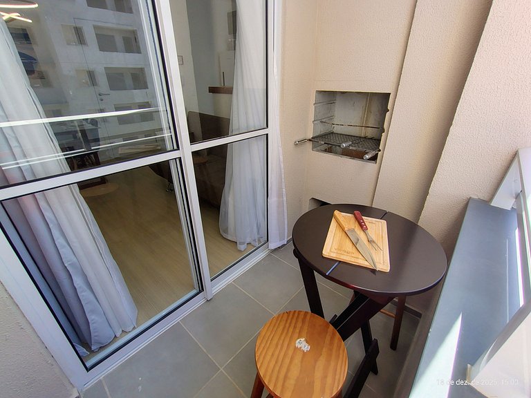 Apto c/ Churrasqueira a 750 m da Praia CIB1104