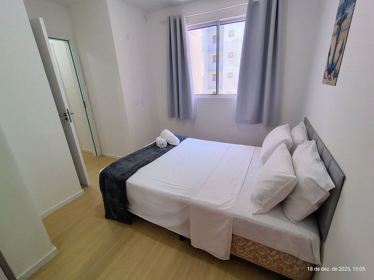 Apto c/ Churrasqueira a 750 m da Praia CIB1104