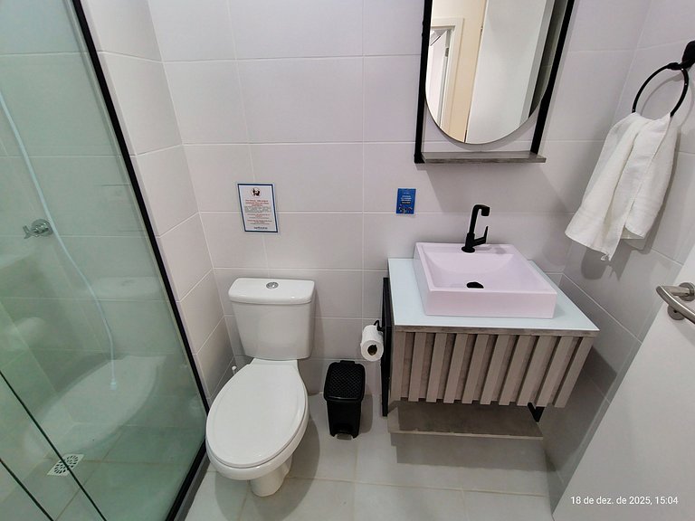 Apto c/ Churrasqueira a 750 m da Praia CIB1104