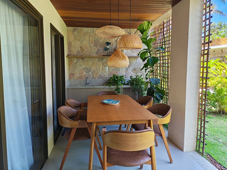 Casa em Cond. c/ Piscina a 850m da Praia CTE0007