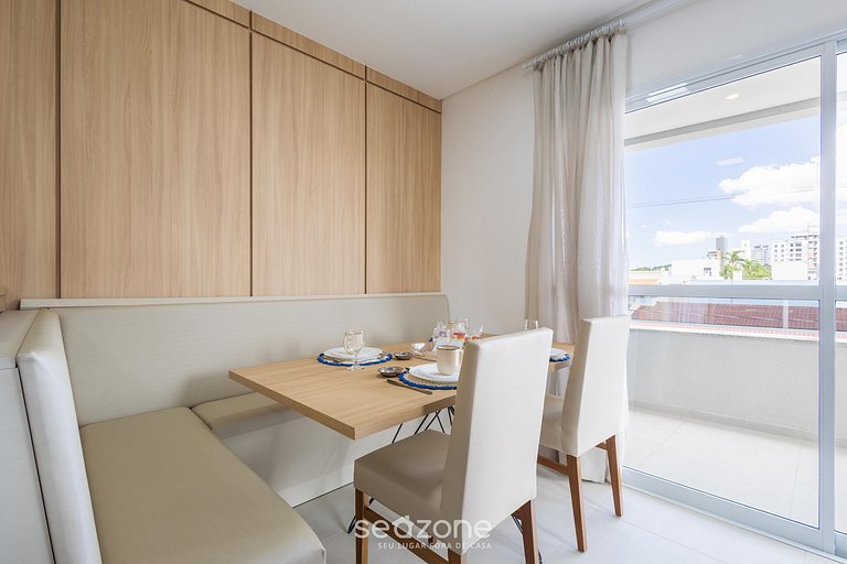 Apto c/ Balcón y Parrilla a 350 m del Mar EIM0301