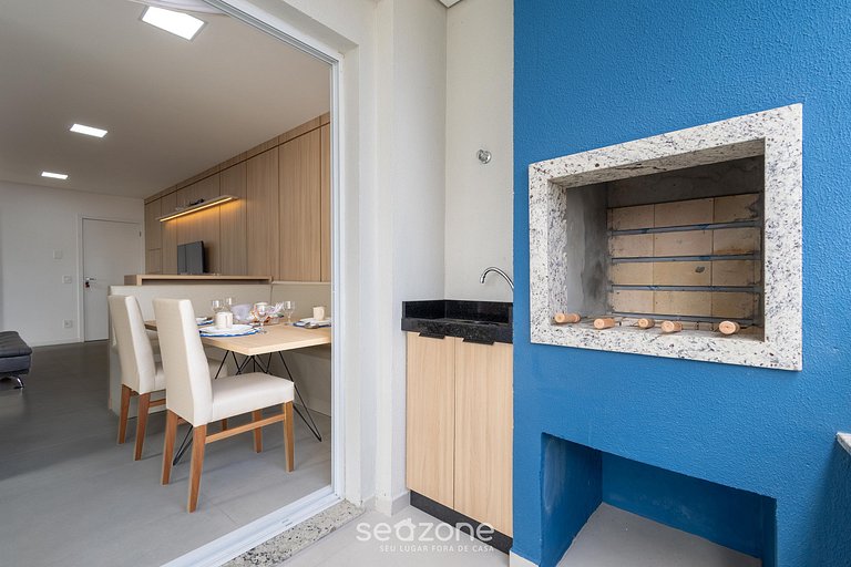 Apto c/ Balcón y Parrilla a 350 m del Mar EIM0301