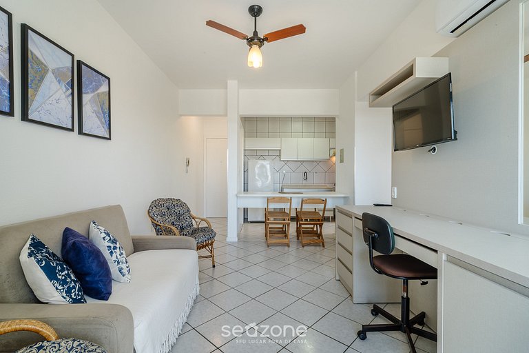 Apto c/ Churrasq. a 230m da Praia ZIO0301