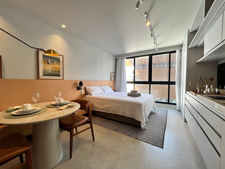 Estudio en condominio con piscina LIV0705