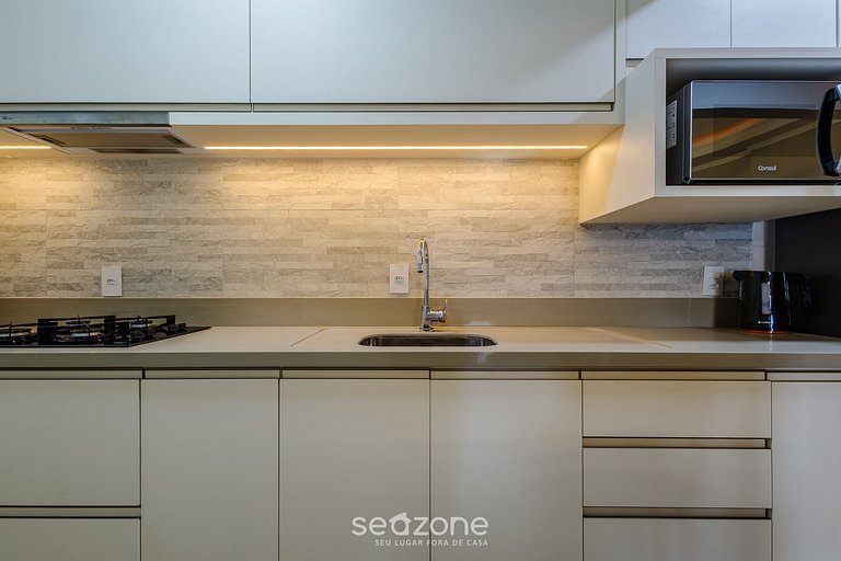 Apto c/ balcón gourmet y vista al mar ERM0101