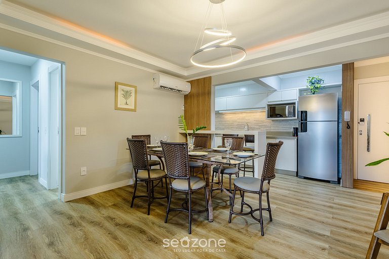 Apto c/ varanda gourmet e vista mar ERM0101