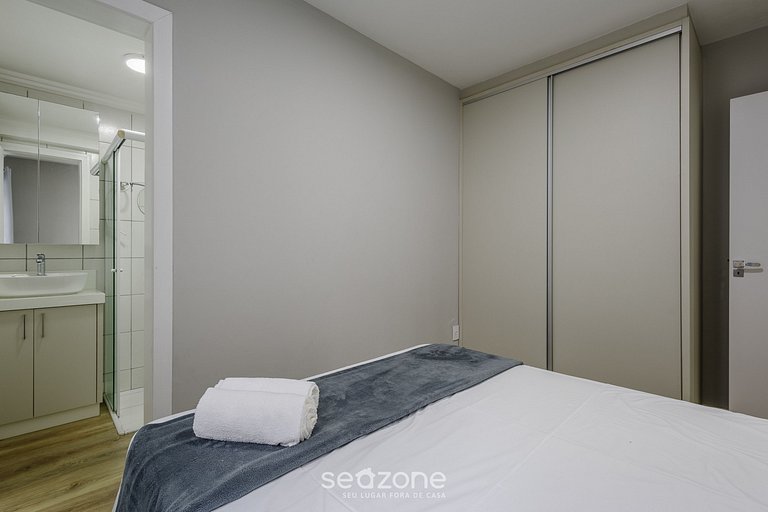 Apto c/ varanda gourmet e vista mar ERM0101