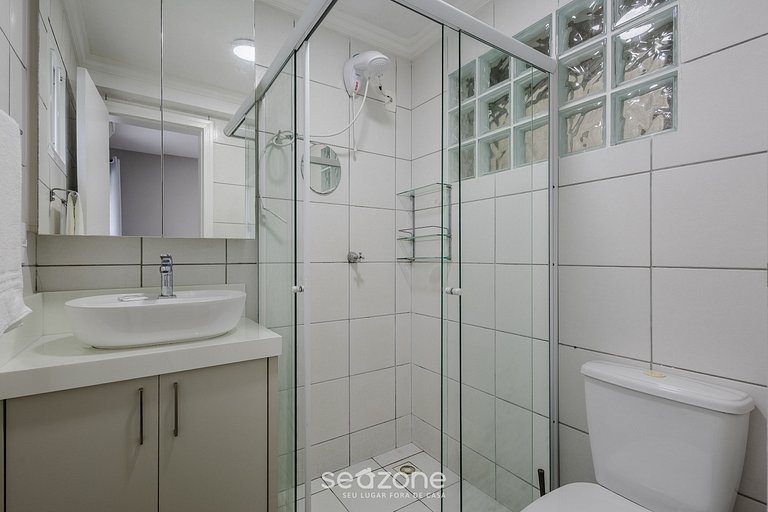 Apto c/ varanda gourmet e vista mar ERM0101