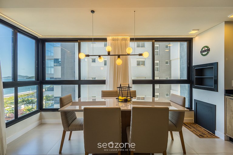 Apto vista mar e churrasq. a 80m da Praia RET0801