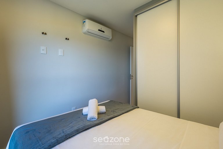 Apto vista mar e churrasq. a 80m da Praia RET0801