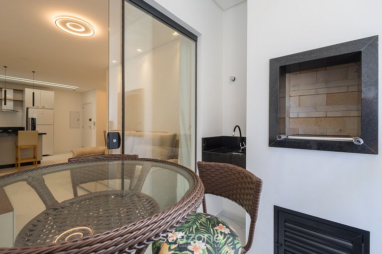 Apto c/ Churrasqueira a 500 m da Praia STW1206