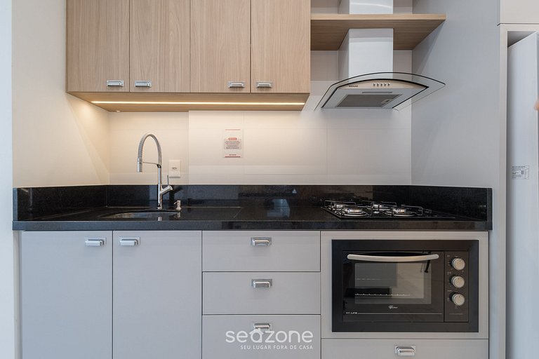 Apto c/ Churrasqueira a 500 m da Praia STW1206