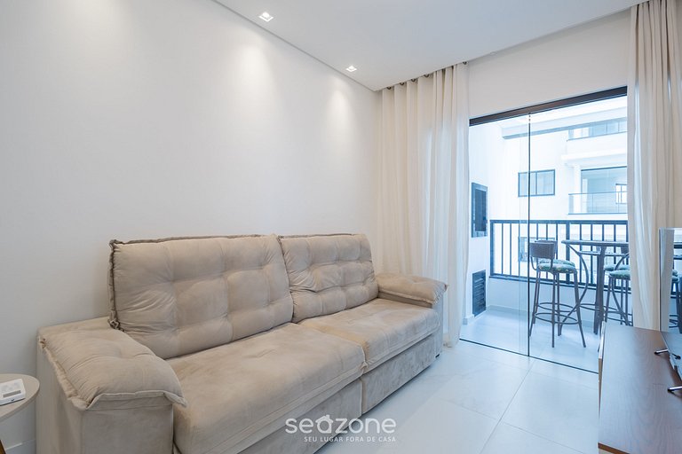 Apto c/ Churrasqueira a 500 m da Praia STW1206