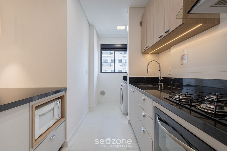 Apto c/ Churrasqueira a 500 m da Praia STW1206