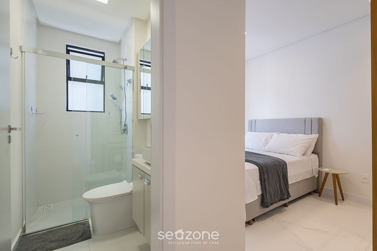 Apto c/ Churrasqueira a 500 m da Praia STW1206