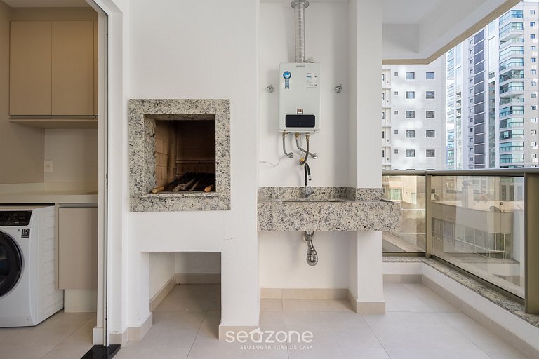 Apto c/ balcón y parrilla a 550 m del mar LLE0104