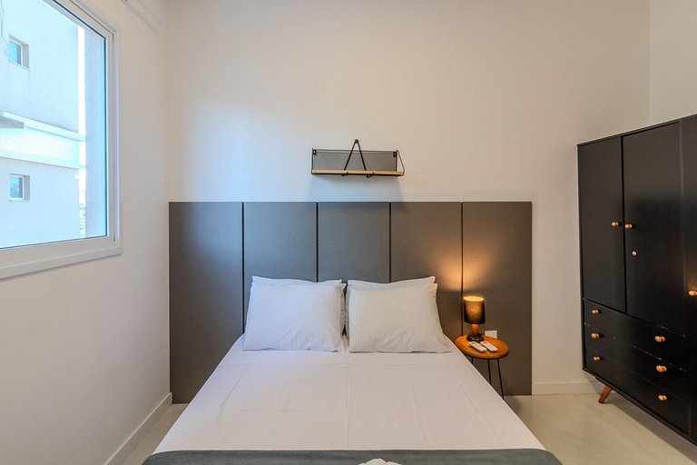 Apto c/ Churrasq. a 550 m da Praia ETP0602