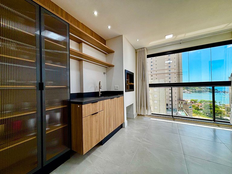 Apto con 3 suites, parrilla y vista al mar DEN1301