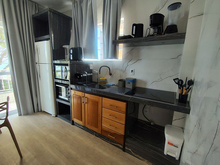 Apt con balcón, parrilla y vista al mar RBV0103