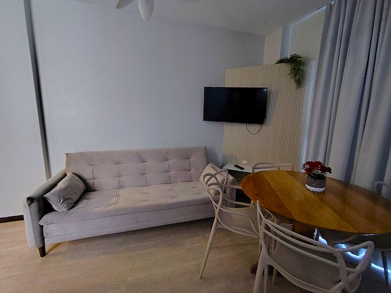 Apt con balcón, parrilla y vista al mar RBV0103