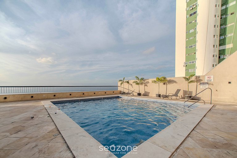 Studio em Cond. c/ Piscina e Vista Mar SVM1310