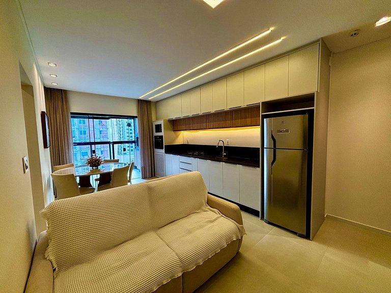 Apto c/ Varanda Gourmet a 600m do Mar - OZN1004