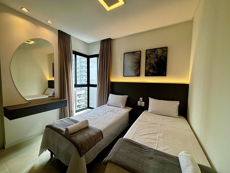 Apto c/ balcón gourmet a 600 m del mar – OZN1004