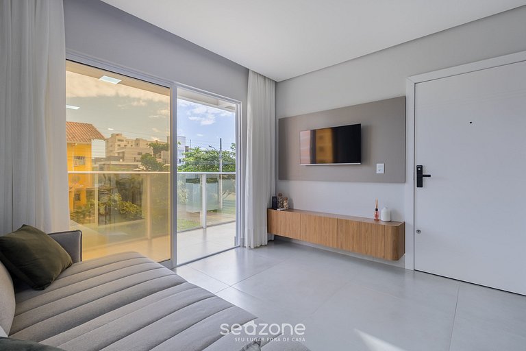 Apto c/ Churrasqueira a 400m da Praia RSH0102