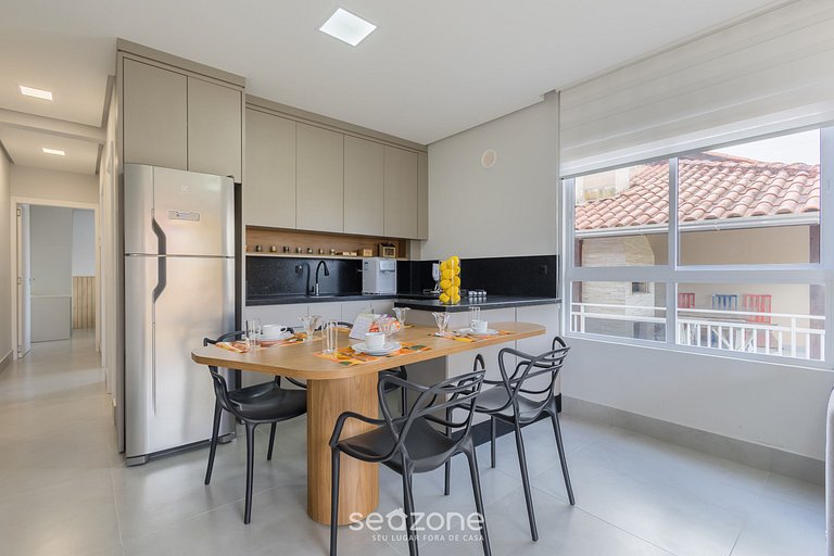 Apto c/ Churrasqueira a 400m da Praia RSH0102