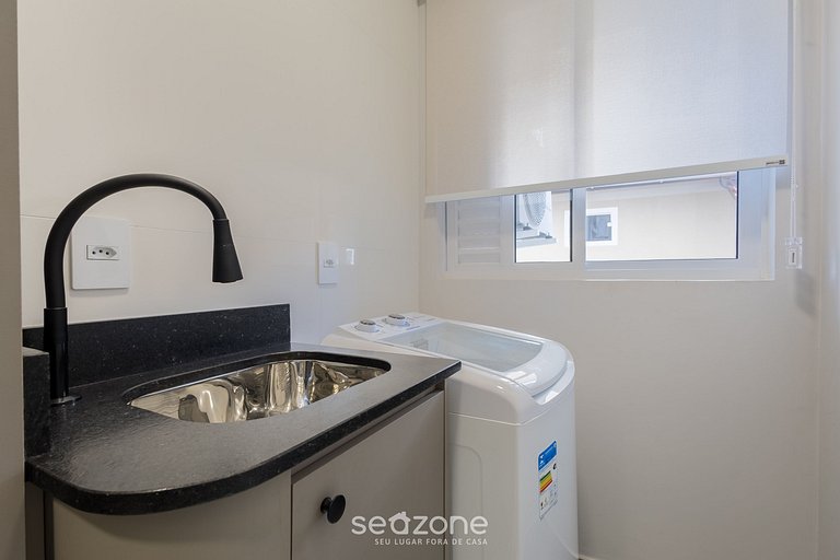 Apto c/ Churrasqueira a 400m da Praia RSH0102