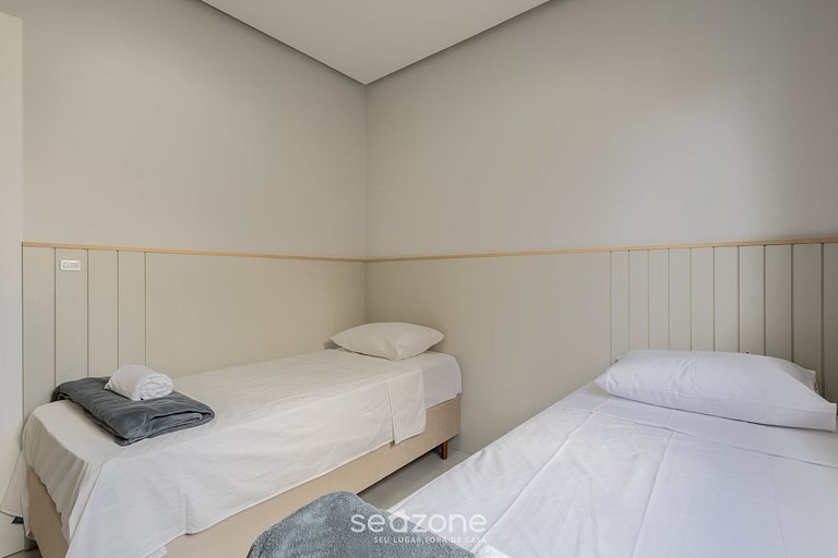 Apto c/ Churrasqueira a 400m da Praia RSH0102