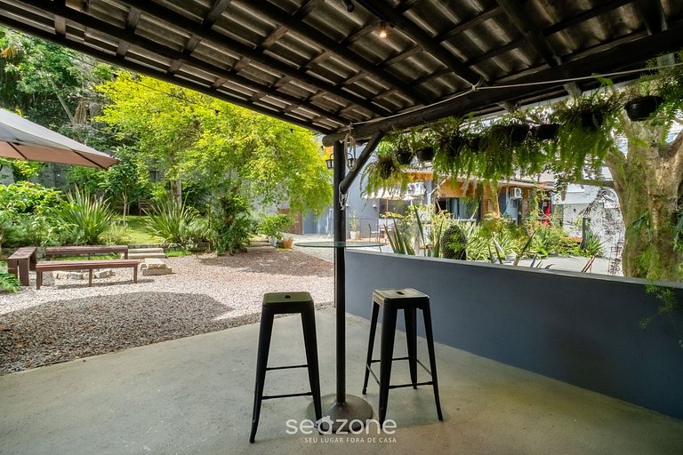 Loft rústico c/ terraza+jardín cerca playa NDE0002