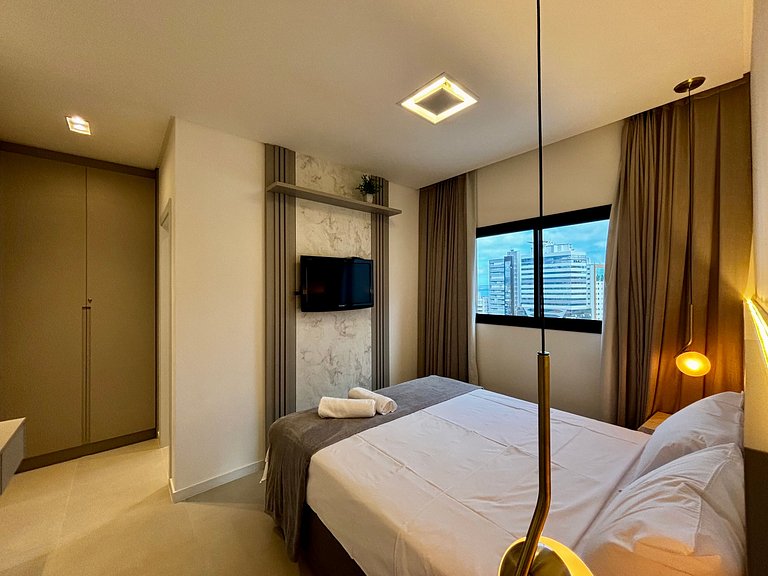 Apto c/ balcón gourmet a 600 m del mar – OZN1004