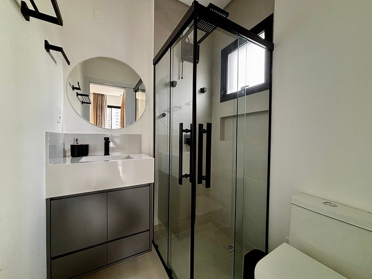 Apto c/ balcón gourmet a 600 m del mar – OZN1004