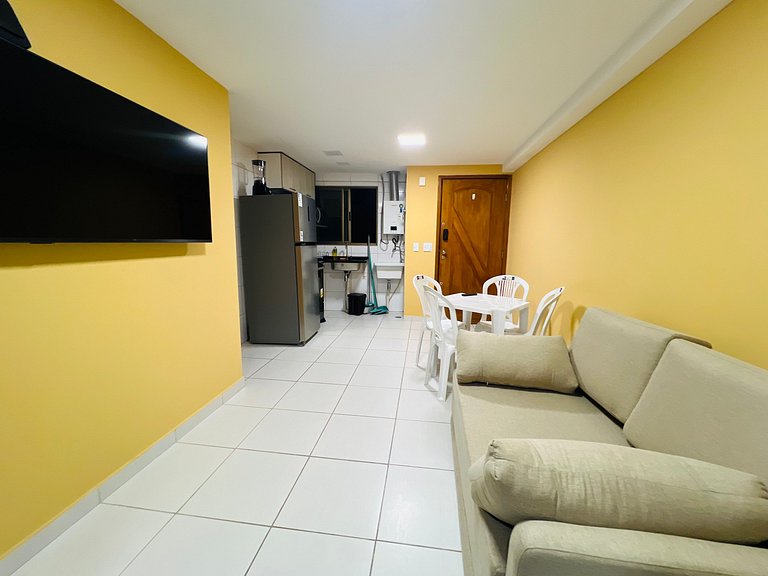 Apto c/ balcón frente al mar en Boa Viagem CPF0902