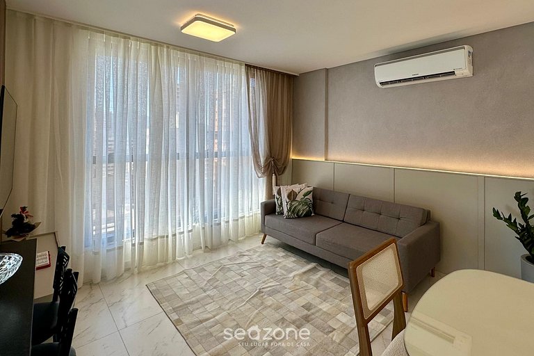 Apto c/ balcón gourmet a 700 m de la Playa BON1101