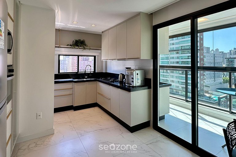 Apto c/ balcón gourmet a 700 m de la Playa BON1101