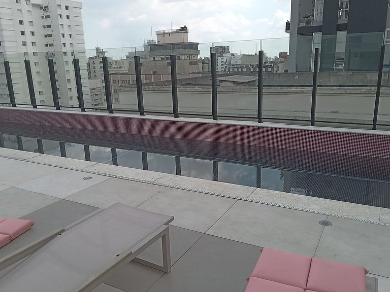 Studio em edf. c/ piscina, Jardim Paulista ONN0414