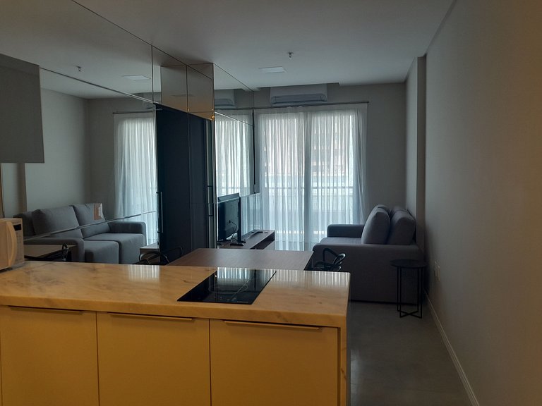 Apt 1DR en cond. c/ piscina, 220m del mar FFS1301