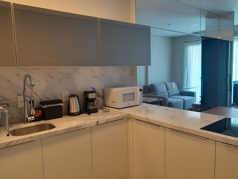 Apt 1DR en cond. c/ piscina, 220m del mar FFS1301