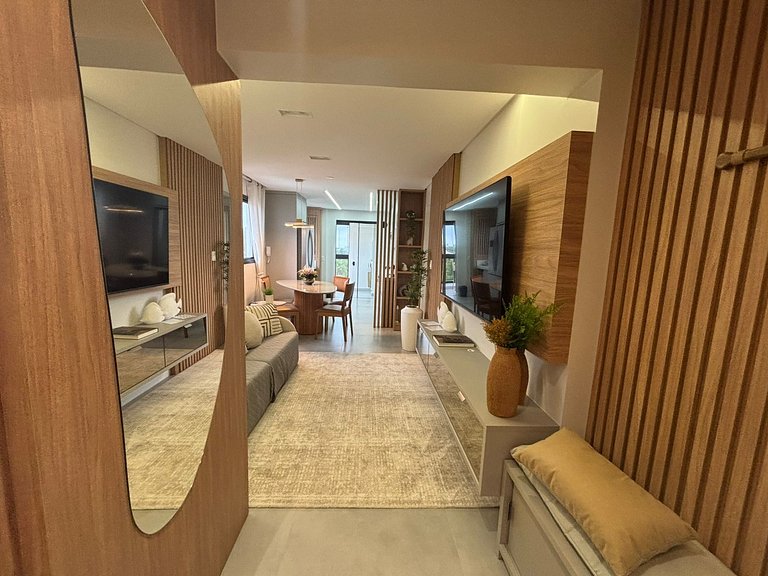 Apto c/churrasq. próx. da Praia em Perequê FEL0502