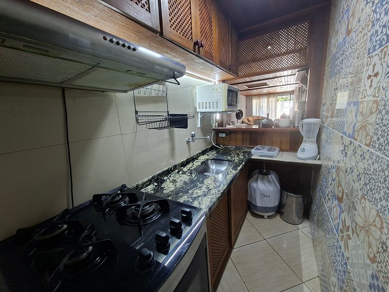 Apto c/ área de churrasco no Portinho CFN0847