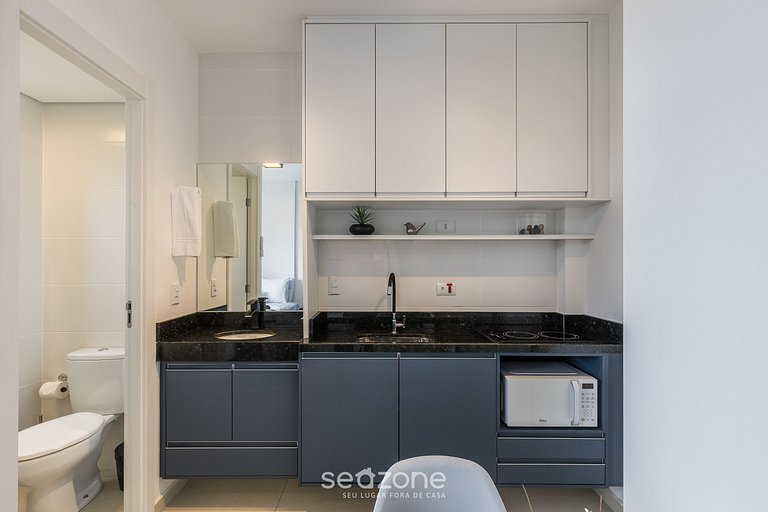 Estúdio em Cond. c/ Academia e Lavanderia ECO0304