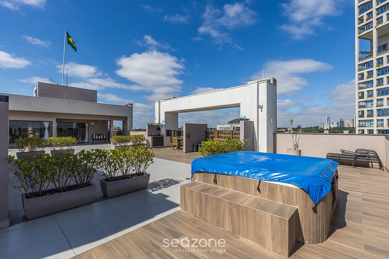 Estúdio em Cond. c/ Academia e Lavanderia ECO0304