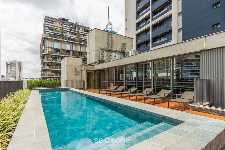 Studio, condo. c/piscina a 300 m del metro YHE0104