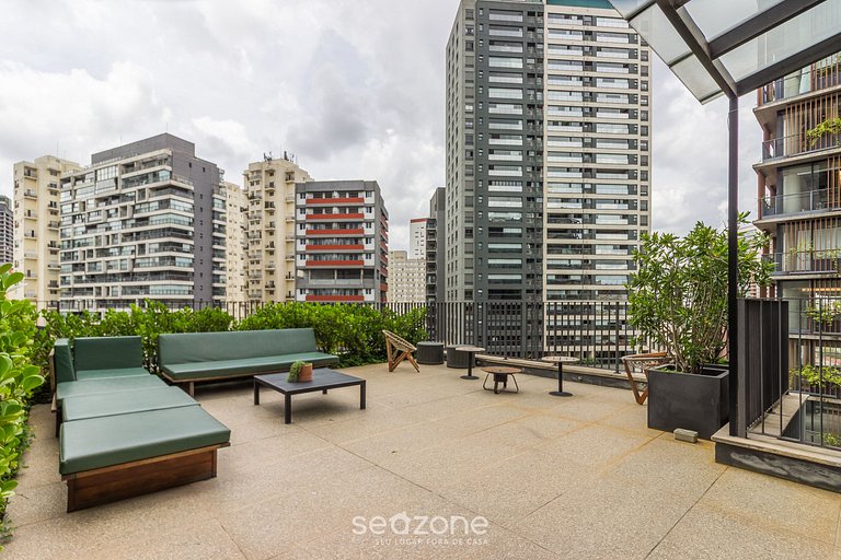 Studio em cond. c/ piscina a 300m do Metrô YHE0104