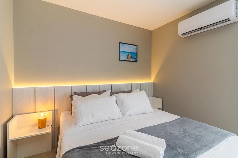 Estúdio Completo a 400 m da Praia HSC0425