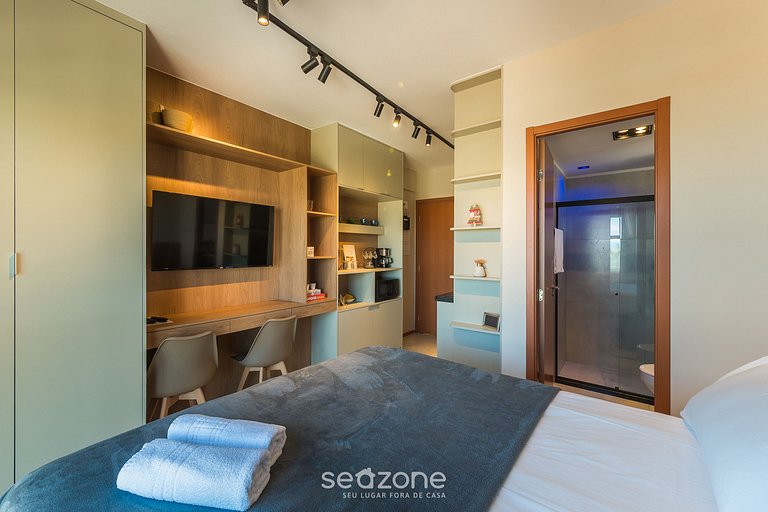 Estudio c/ balcón, a 220 m de la playa ONE0607